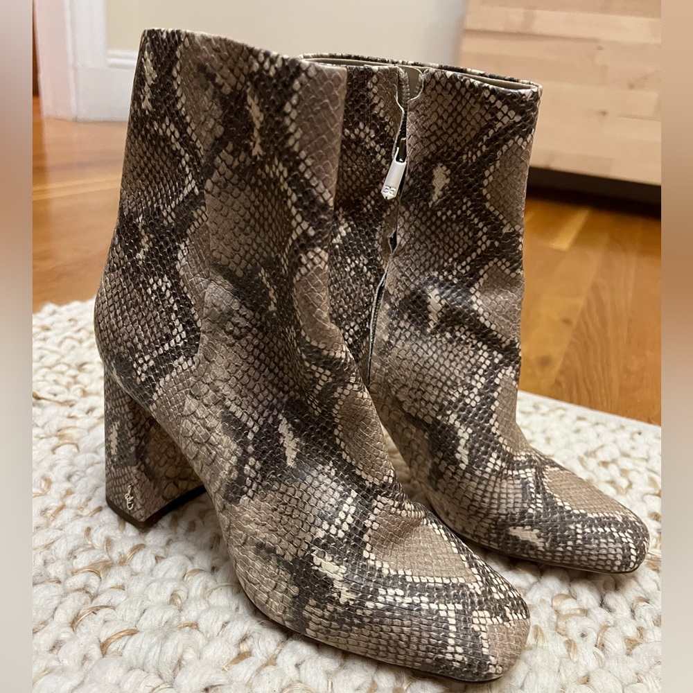 Sam Edelman Codie Snakeskin Booties